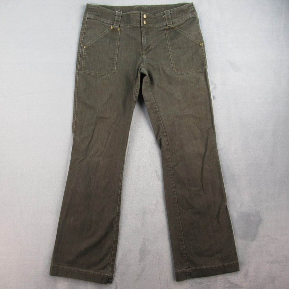 Kuhl Womens Regular 10 Brown Lyocell Blend Straight Leg Utility Hiking Pants